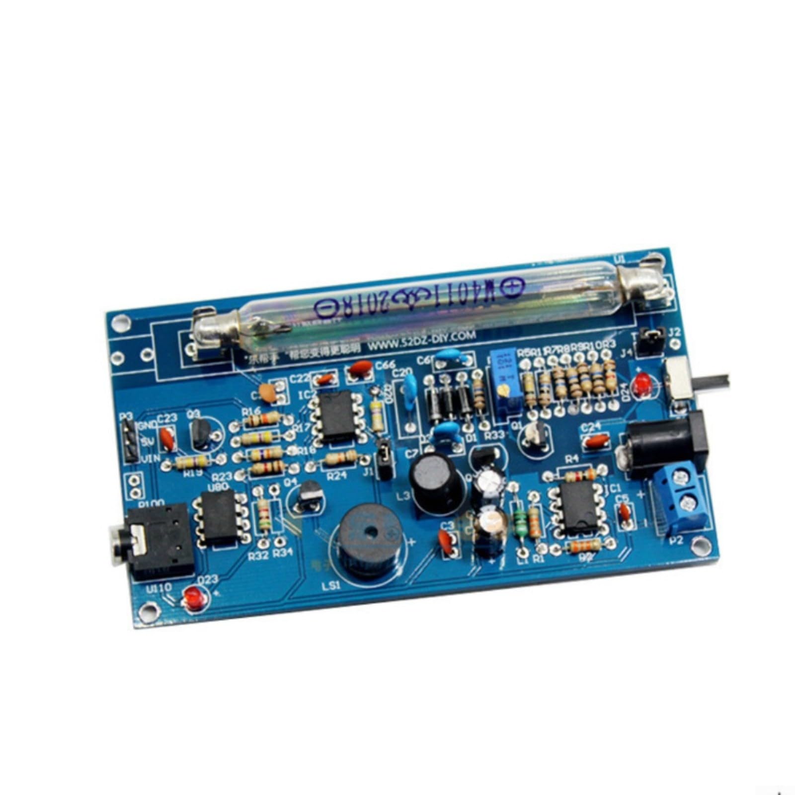 DIY Geigerzähler Nuklearstrahlungsdetektor für Miller Rohr, Metallgehäuse, Mehrfarbig, für arduino, geeignet für Labor- und Bildungsanwendungen