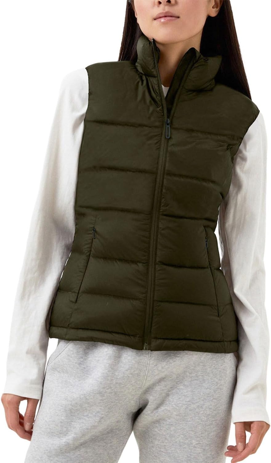 Puffer Vest Women Zip Up Sleeveless Stand Collar Kenya Ubuy