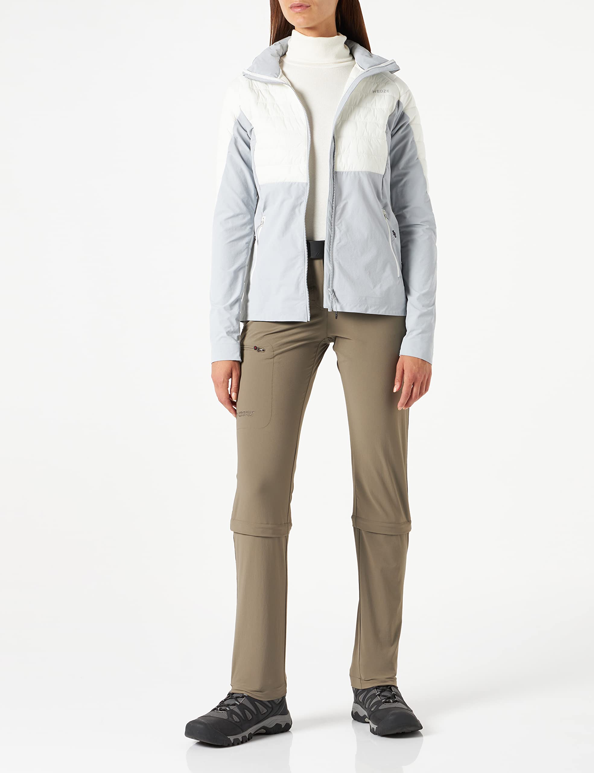 Maier Sports Arolla, Damen Wanderhose, Wasserabweisende Outdoorhose für Trekking und Hiking, Praktische Zipp-Off-Funktion, PFC-frei, mSTRETCH pro 4 & Dryprotec