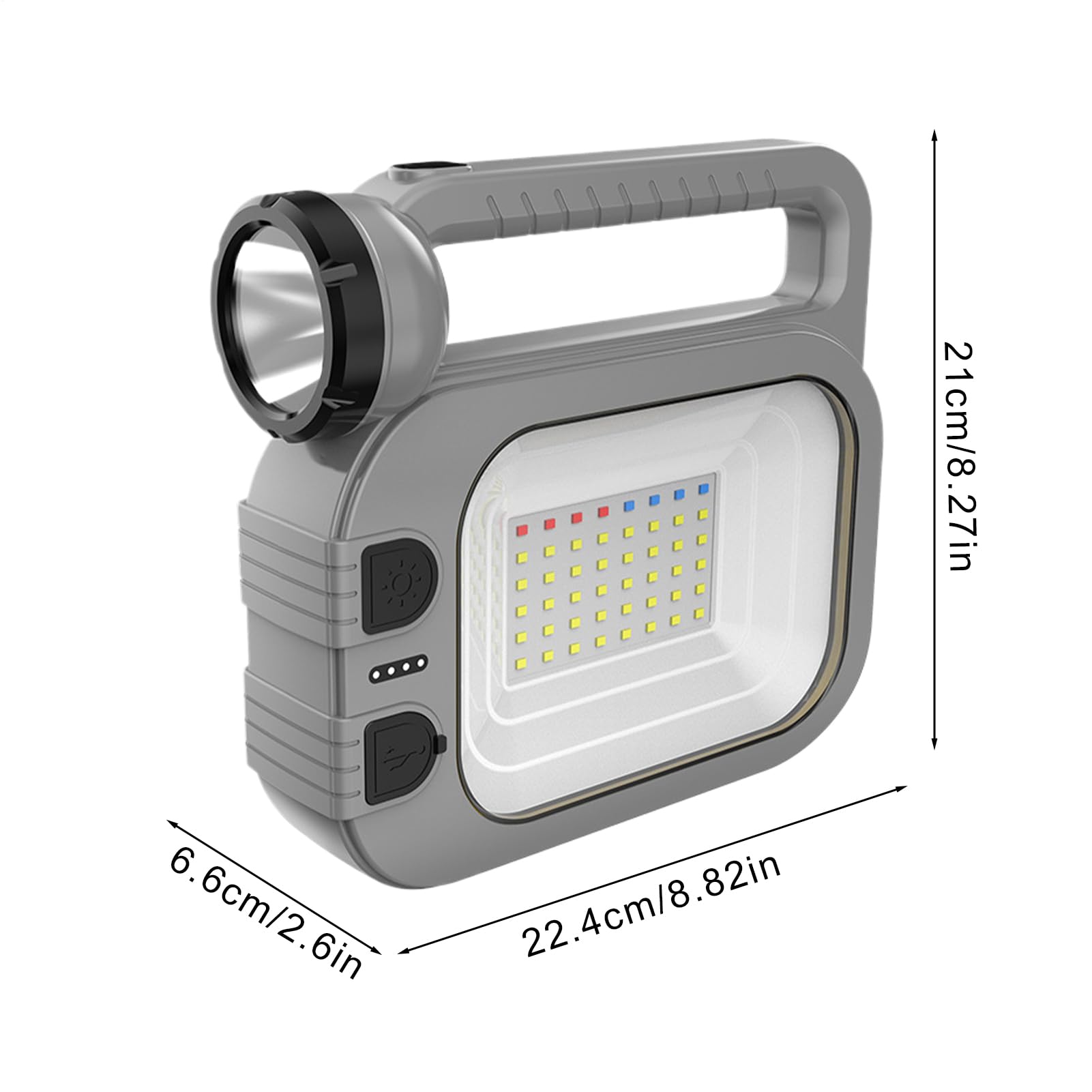 Lampa Campingowa Ładowana Latarka Turystyczna z Ładowaniem