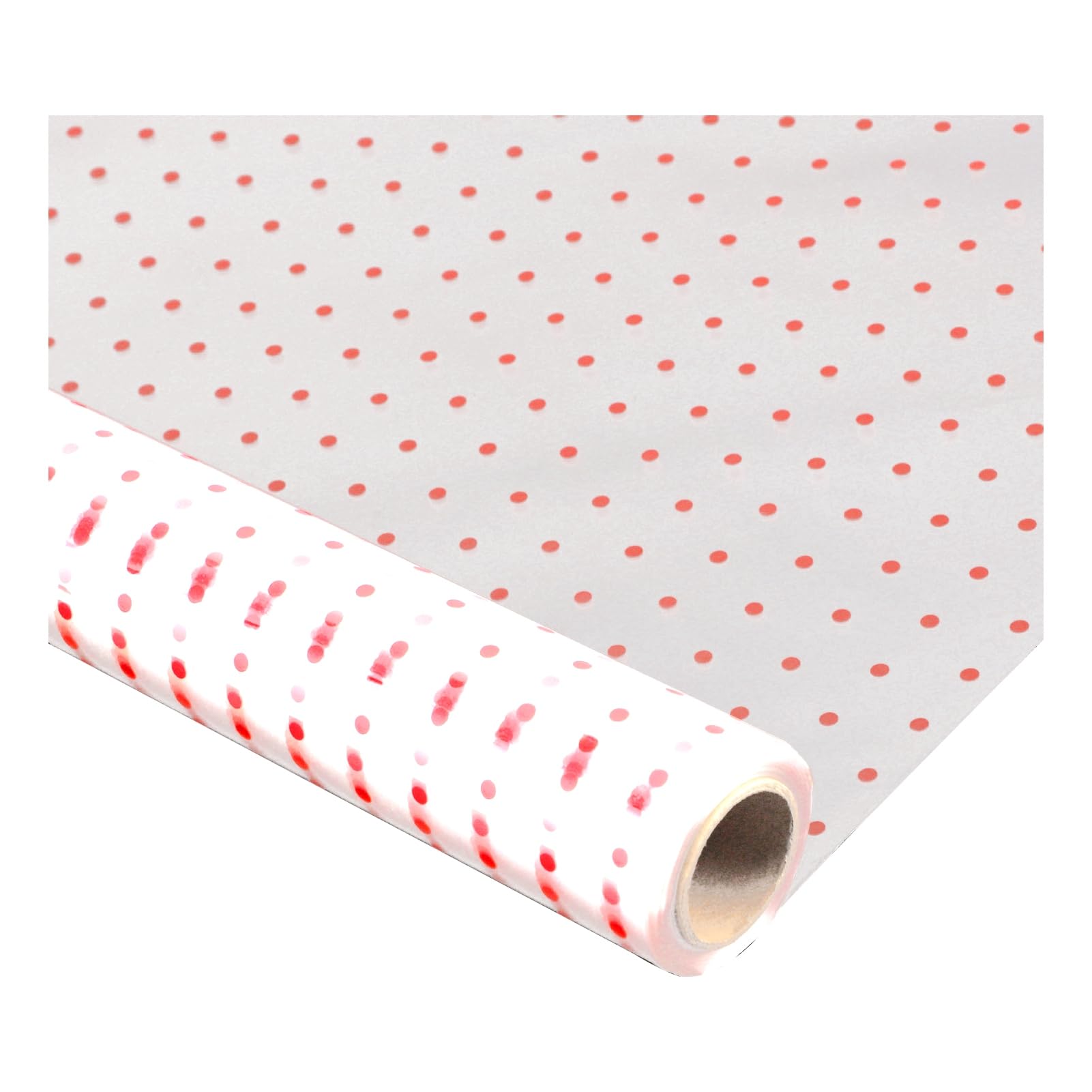 Carta Cellophane Per Regali - Rotolo 40 Cm X 30 M, Trasparente Con Stampa Pois, Per Fiori E Confezioni - Foto 5
