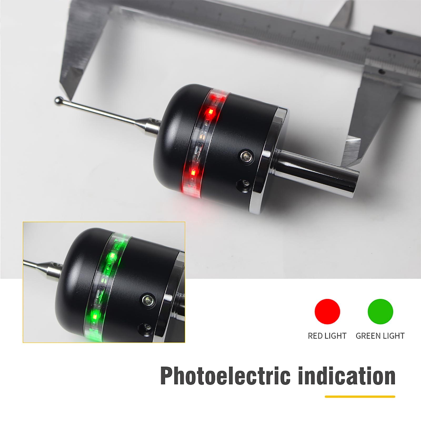 RATTMMOTOR Botón de borde, 3D, visor de borde MF-60, sensor de longitud de herramienta, precisión más precisa, buscando bordes 3D para fresadoras CNC (negro 1)