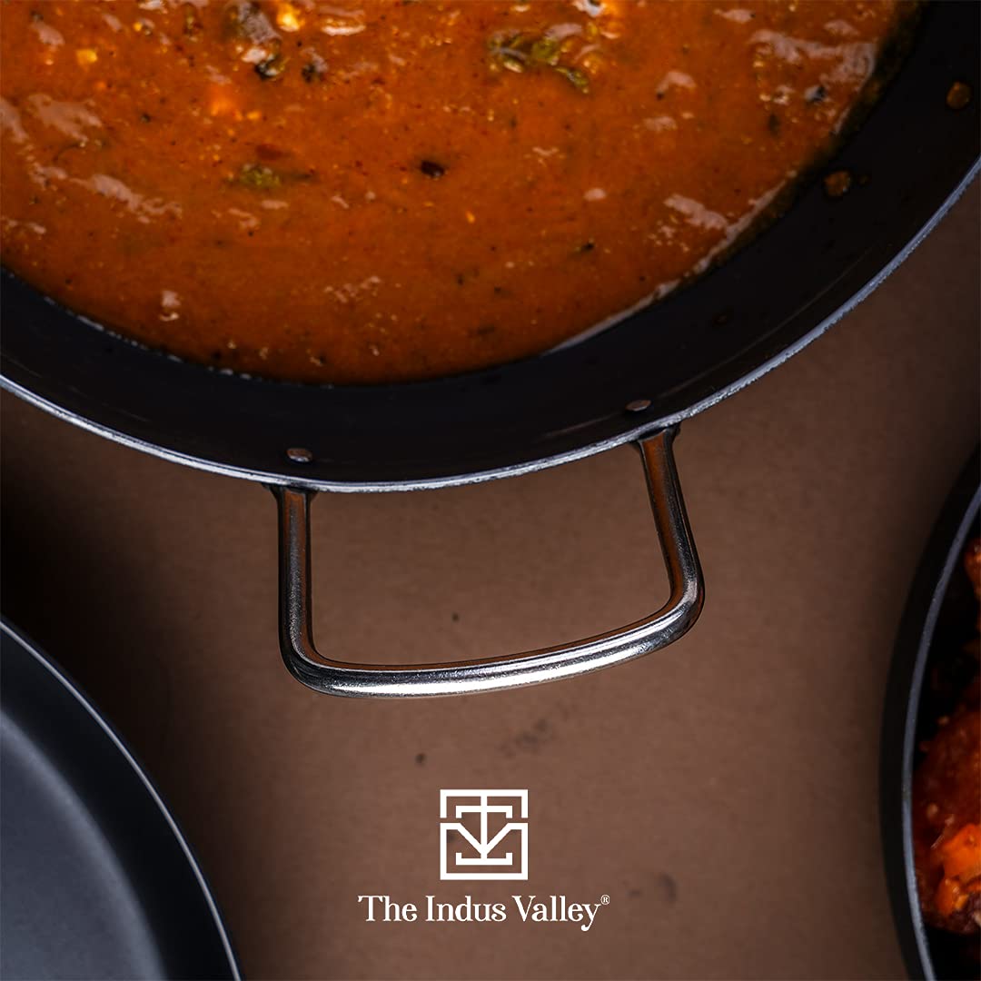 Buy The Indus Valley Natural Cookware Pre Seasoned Iron Kadai/ Kadhai