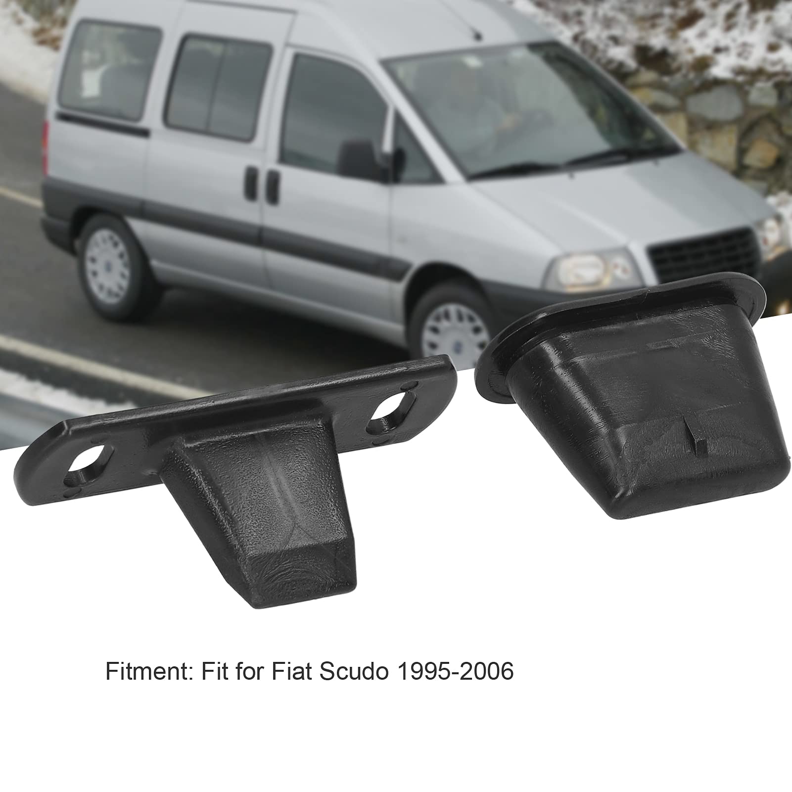 Juego de Localizador de Puerta Corredera Lateral, 2 Piezas de Pestillo de Puerta Corredera de Plástico Abs Pasador de Bloqueo Del Vehículo, para Fiat Scudo 1995-2006 Oem: 904637 904645 1487798080