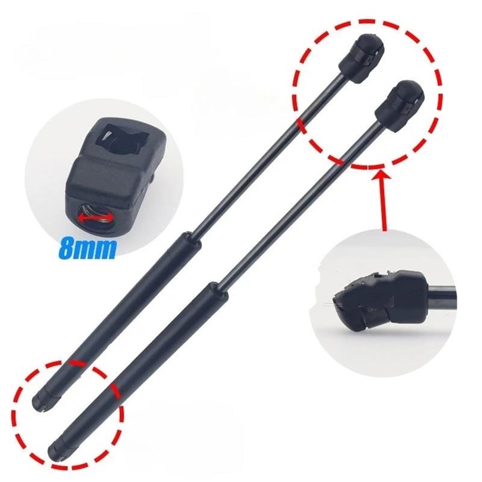 verins coffre 300 400 600 800N 600mm Ressorts À Gaz Universels Pour Hayon Arrière Voiture Polyvalents Support Capot Amortisseurs Tige Levage Verin Hydraulique(300N)