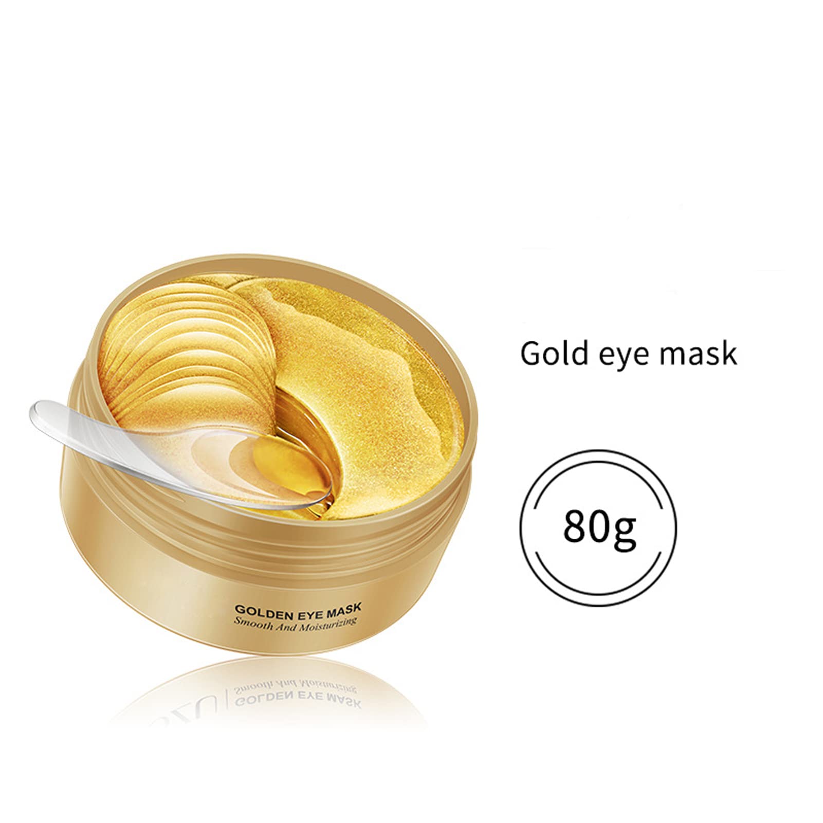 Patch Occhi,60 pezzi Maschera per Gli Occhi, Maschera per il trattamento sotto gli occhi in oro, Per Anti-Rughe Anti-Età ed Idratante Ridurre Borse Occhiaie e Puffiness