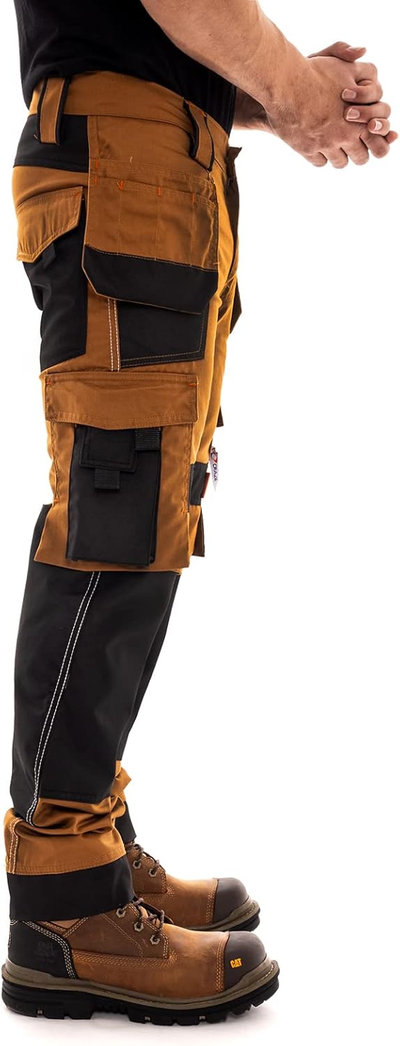 Juicy Trendz Men's Heavy Duty Work Cargo Pants – Reinforced Knees, Multi-Pocket Trousers for Construction & Mechanics - Image 4