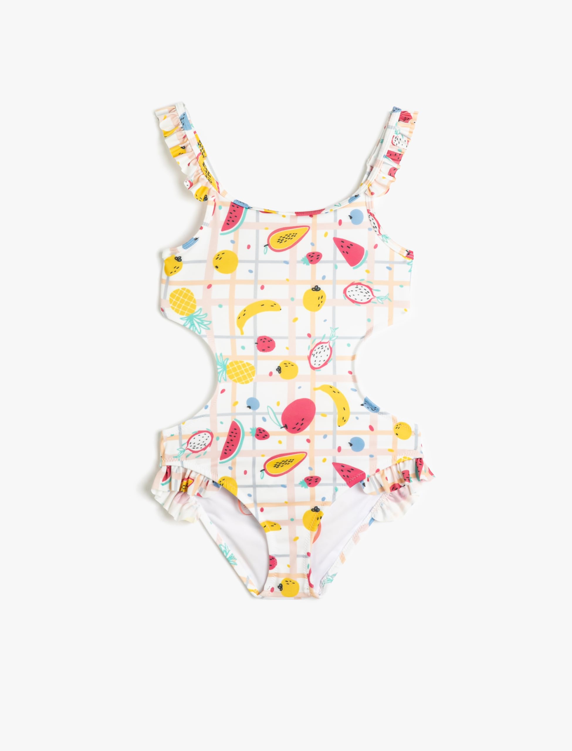 Koton Costume Da Bagno Donna Con Volant - Spalline Rimovibili, Taglia 40, Modello Ruffled