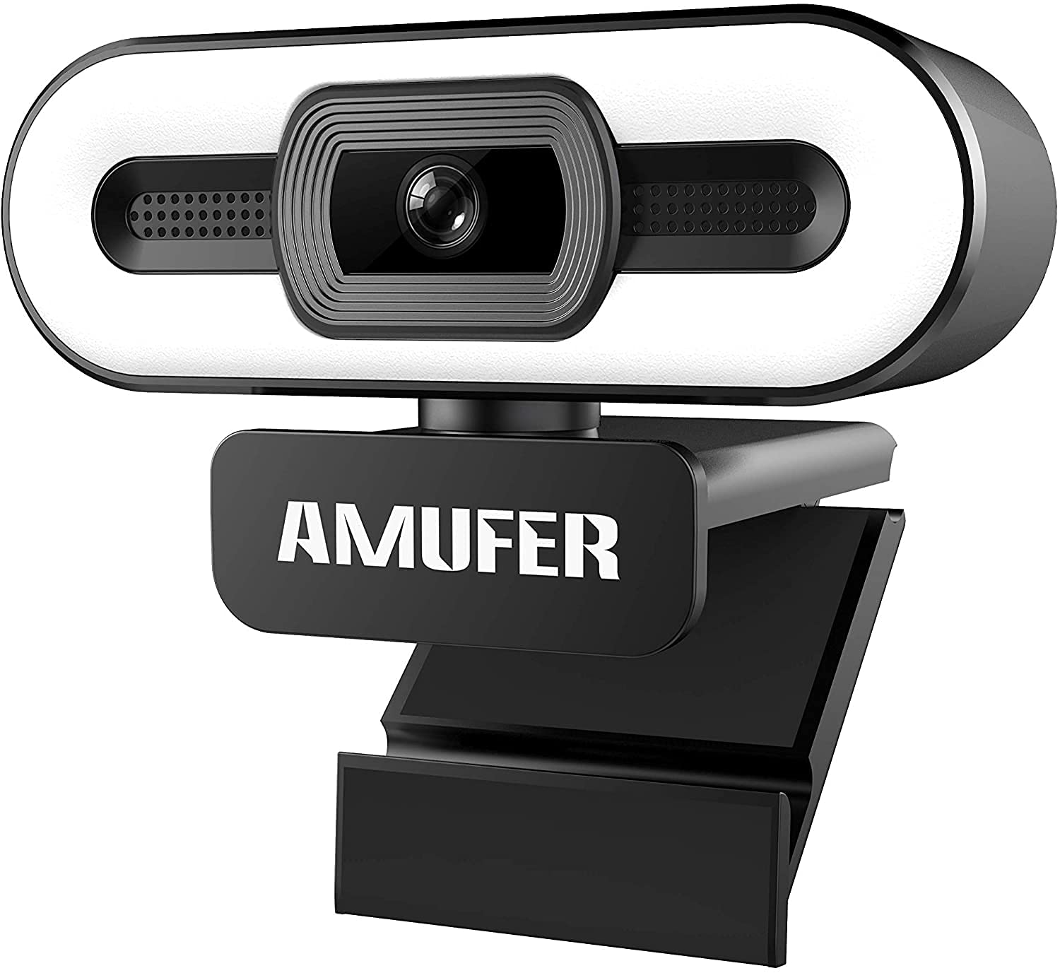NearStream 2K webcam voor pc, autofocus, microfoon, ruisonderdrukking, softwarebediening, instelbaar FoV, plug and play, ultra compacte webcamera voor desktopcomputer (V02AF