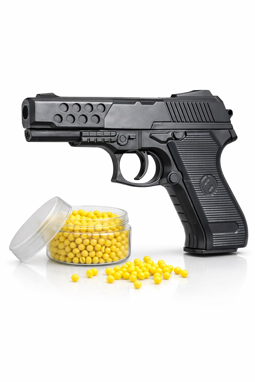 Pull-Back VELINOR Action Toy P729 Gun with 240 BB Bullets | Long Range Shooting Pistol for Kids & Adults | Removable Magazine | Strong Spring Power | Safe Plastic BB Pellets-image-9