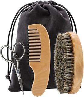 VALICLUD 1set Beard Care Accessories Complete Grooming Kit Beard Shaving Tools Scissors Comb Bag Styling and Maintenance