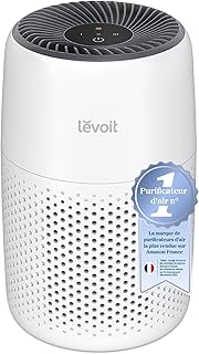 LEVOIT Purificateur d'Air Chambre, Filtration Efficace contre Allergies et Odeurs, Silencieux, avec Éponge d'Aromathérapie, 7W Économie d'Énergie, 3 Vitesses, Air Purifier HEPA pour Maison Bureau