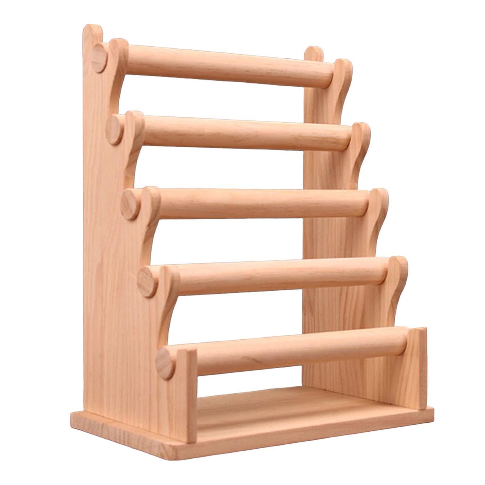 Supporto per Braccialetti in Legno, Fascia per Capelli, Organizzazione Rimovibile E Indipendente, Porta Orologi da Polso Multistrato, Espositore per O