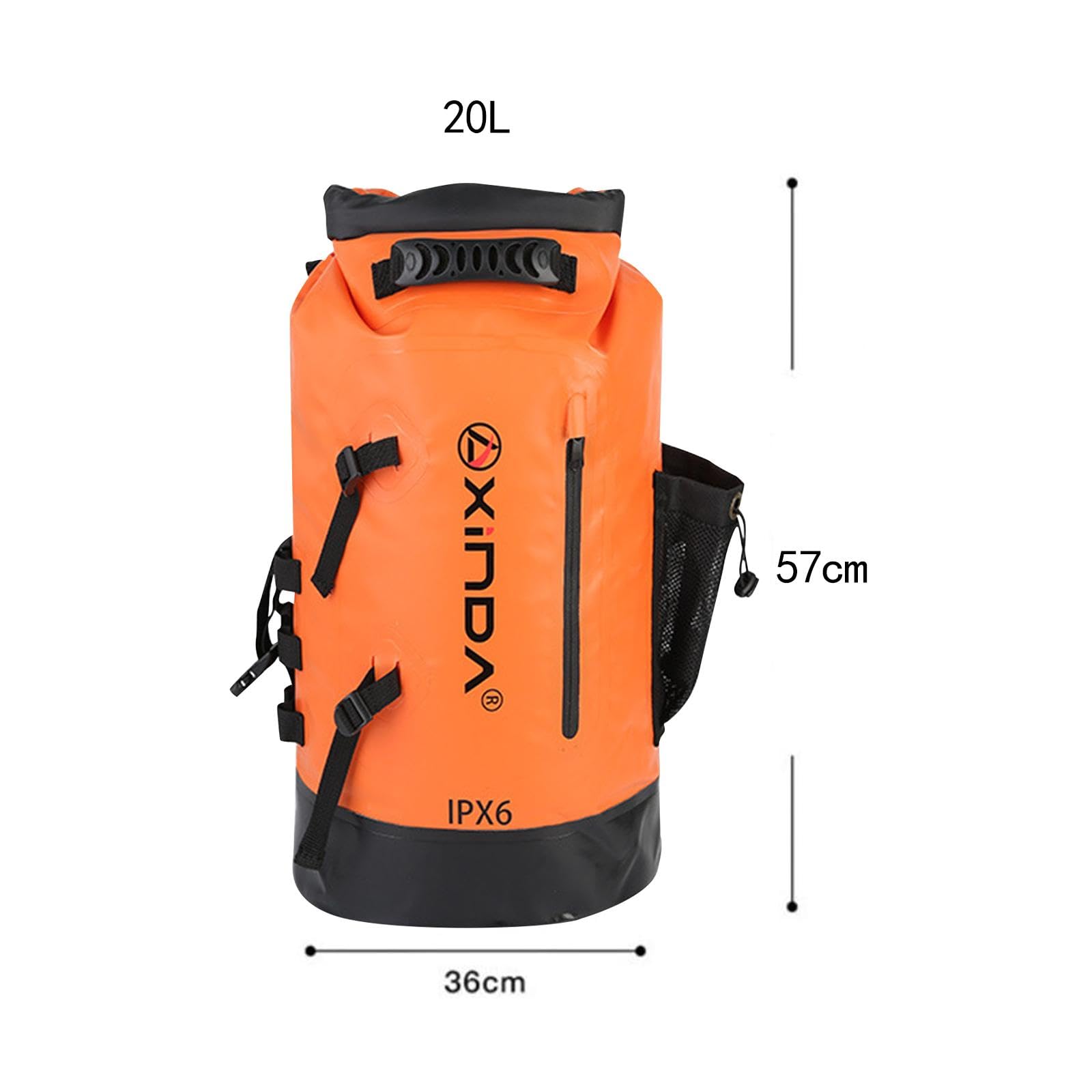 Sac Étanche Imperméable Sac de Rangement Camping Sac à Dos Randonnée Pochette Pliable Matériau PVC Résistant Fonction Étanche Convient pour la