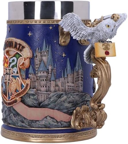 Miniatura 2 de Nemesis Now Jarra coleccionable de Harry Potter Hogwarts con licencia oficial de 6.1 in, color azul