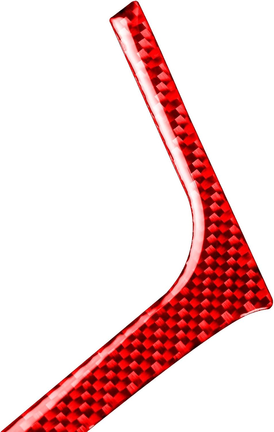 Real Premium Carbon Fiber Decor Compatible with Audi A3 S3 RS3 8V 2013 2014 2015 2016 2017 2018 2019 Car Center Console Power Outlet Sticker Frame Interior Accessories Decal Red