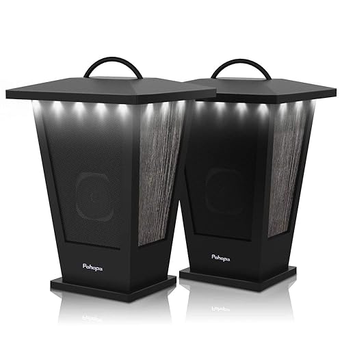 pohopa Bluetooth Speakers Waterproof, 2 Packs True Wireless Stereo Sound