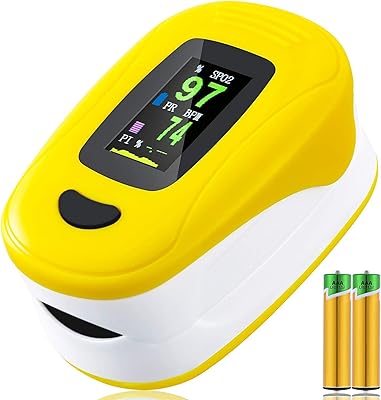 Finger Pulse Oximeter with case storage Bag-OLED HD Screen Display Oximeter Finger Adult SpO2 Heart Rate Monitor Professional Certified Finger Oximetry Blood Oxygen Saturation Monitor