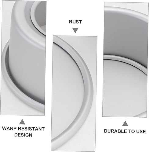 Miniatura 6 de UPKOCH Molde para hornear de fondo extraíble redondo de aluminio anodizado para tartas de queso de 5 5 pulgadas