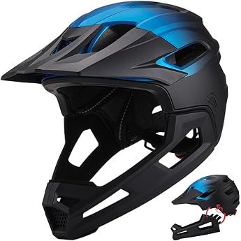 Mountain Bike Helmet Full Face Mountain Bike Helmet for Breathable Shockproof PCs for Adults for Outdoor Cycling