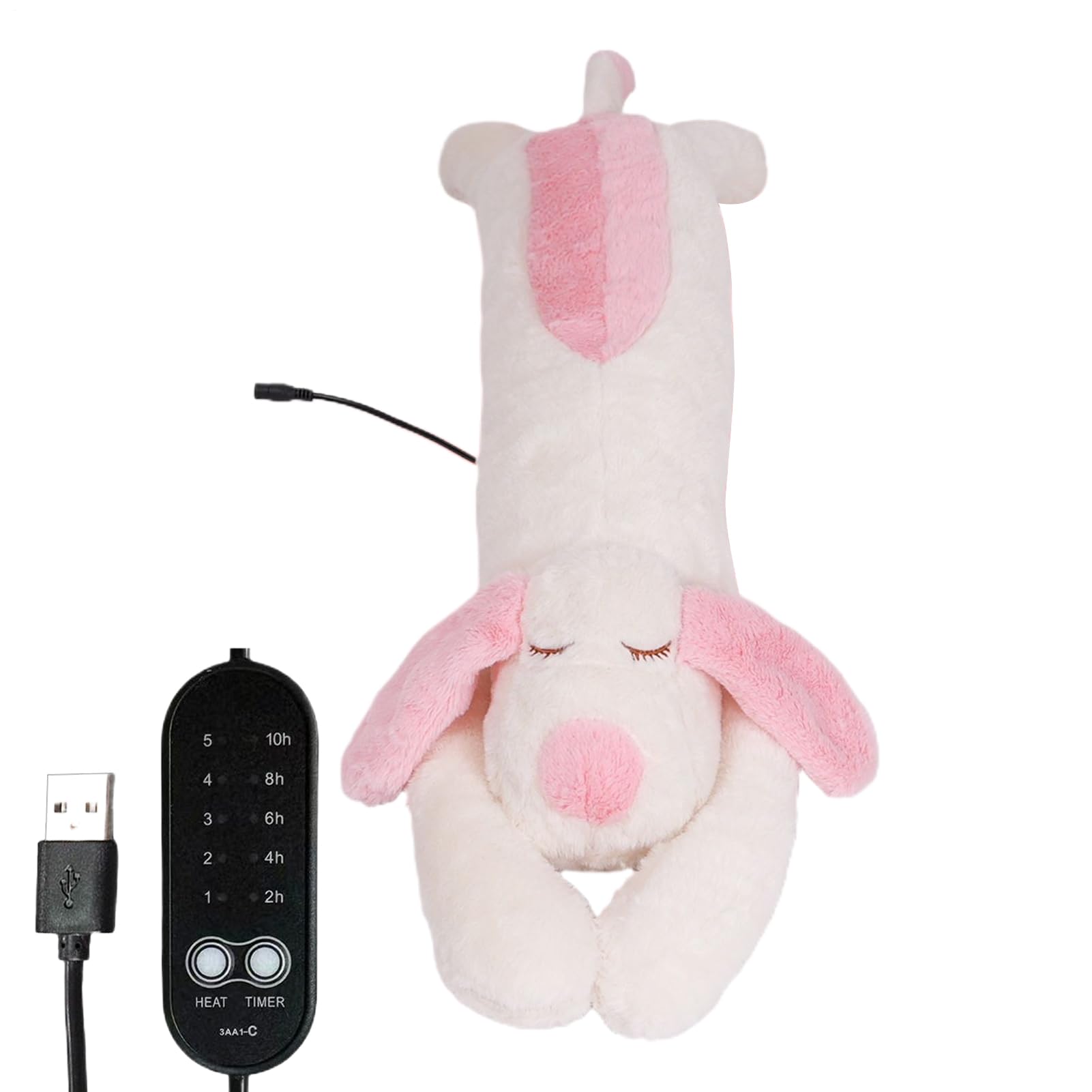 Cuscinetto Riscaldante Peluche Animale Elettrico USB Spegnimento Automatico | Cane peluche termico adorabile Per Bambini, Adulti, Ragazzi, Collo, Schiena, Spalle, Pancia