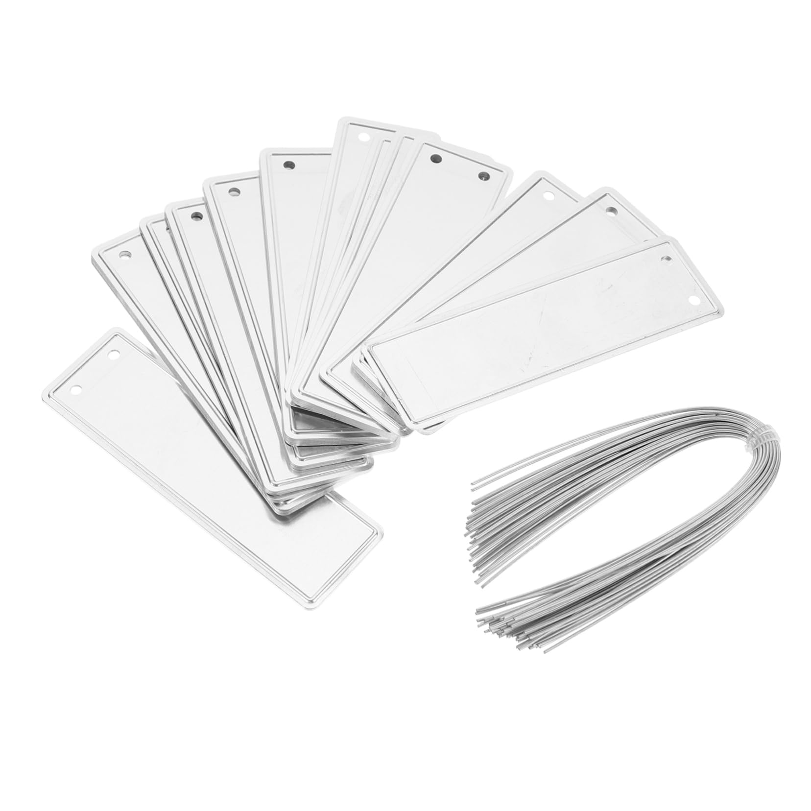 SUPVOX 5 Ensembles Étiquettes Rondes En Aluminium D'Art Étiquette De Plante Étiquettes De Jardin Étiquettes De Plantes Pour es D'Extérieur Étiquettes Pour es 50 pièces * 5