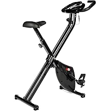 XS Sports B210 Folding Magnetic Exercise Bike - Indoor Fitness Equipment - Stationary Upright Gym Cycle and Foldable Trainer for Home Workout and Cardio