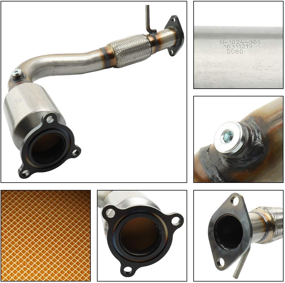 MAYASAF Catalytic Converter [2.4L Models Only] for Chevy 2010-14 Equinox LS/LT/LTZ, 2012-15 Captiva Sport LS/LT/LTZ, for GMC 2010-14 Terrain Denali/SLE/SLT, EPA Compliant