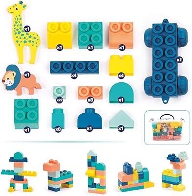 Ludi - Mattoni, le mie prime costruzioni - Set di mattoni morbidi - 53 pezzi - G