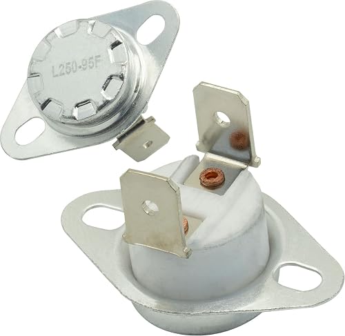 2-Pack SRV7000-268 L250-95F Stove Thermostat Auto Reset Snap Disc #2 Safety Switch Compatible with Quadrafire Castile Santa