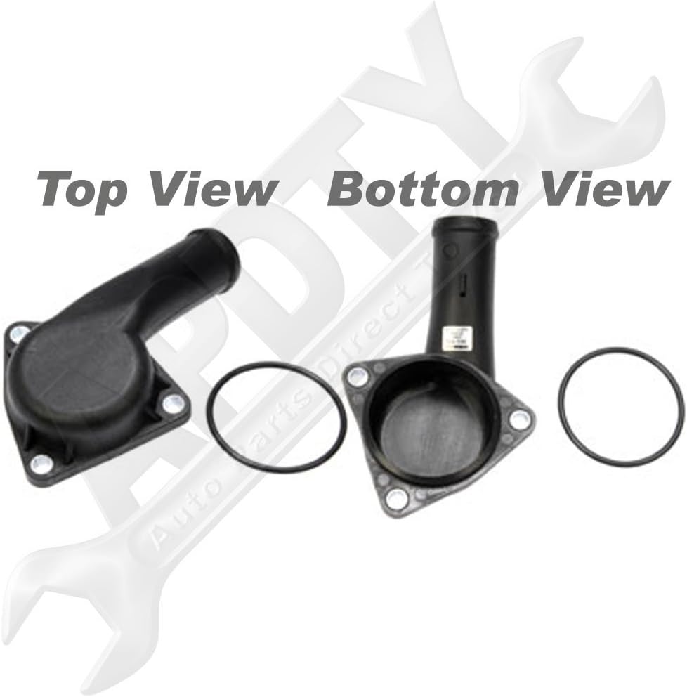 APDTY 021121121C Thermostat Water Outlet Cover With O-Ring Gasket