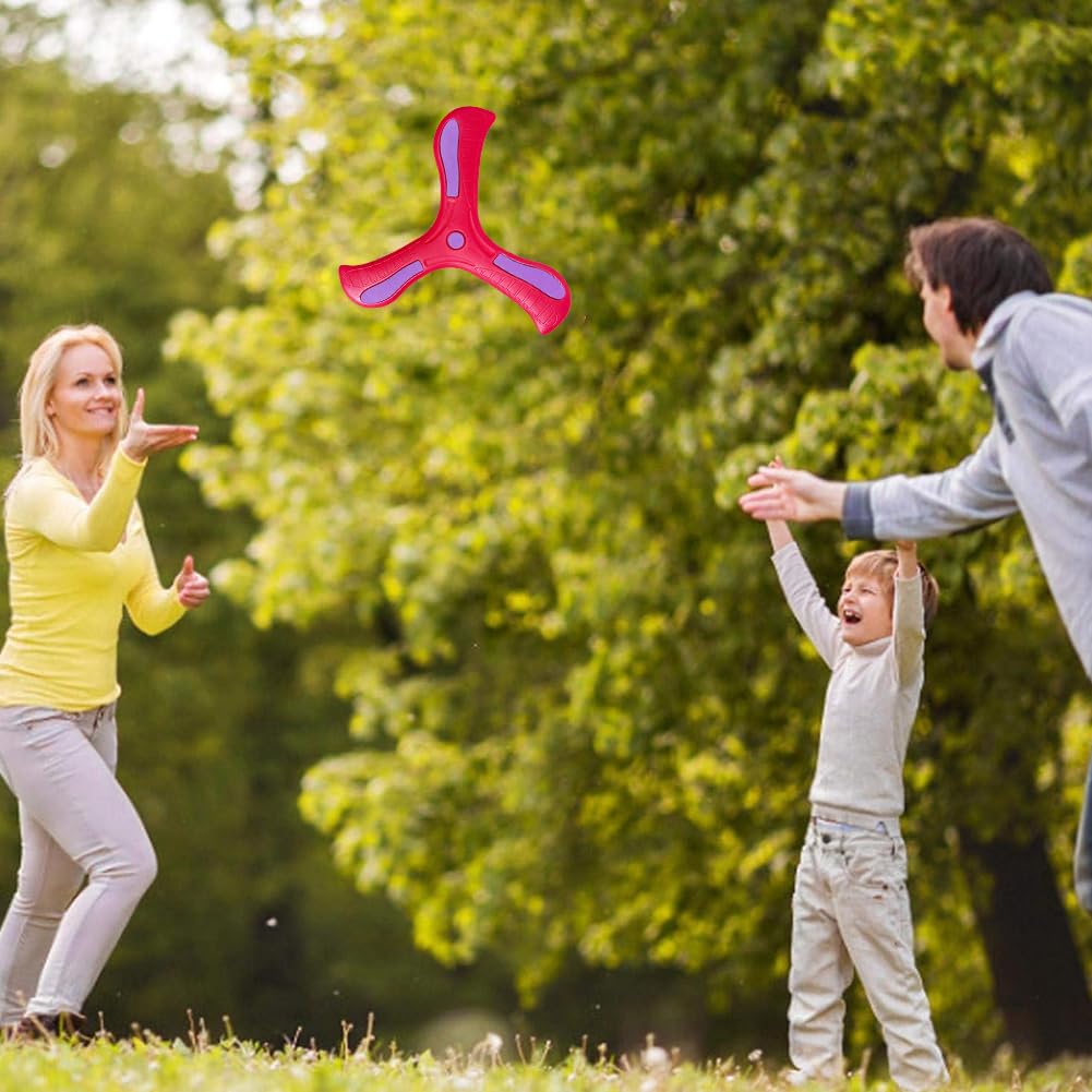 Kiuiom Boomerang,Boomerang per Bambini,Giocattoli da Lancio,Boomerang A Tre Ali,Gioco di Lancio per Bambini,per Stimolare L'interesse dei Bambini per Il Gioco