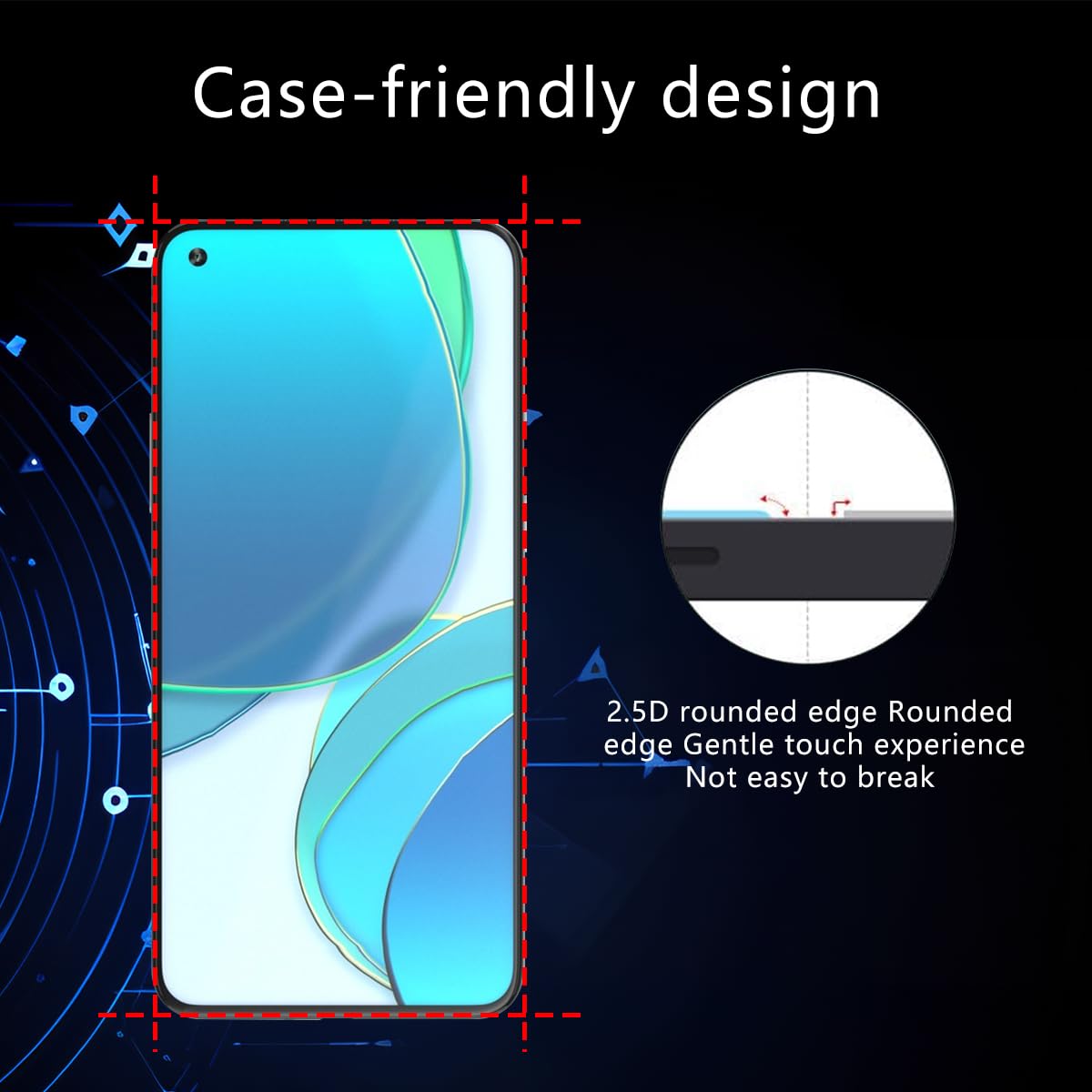 Vetro Temperato OnePlus 8T Pellicola Vetro Temperato [Senza Bolle