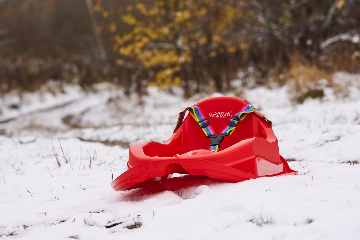 Tymar Luge pour bébé à partir de 1 an, luge pour bébé avec ceinture de sécurité