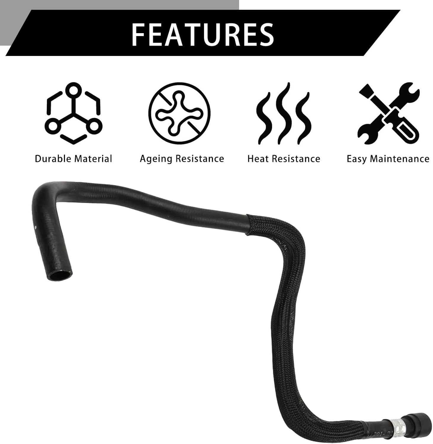 HVAC Heater Hose For Chevrolet Silverado 1500/2500/1500 LD/Cheyenne GMC Sierra 1500/Sierra 1500 Limited 2014-2019 Replacement # 23126443 Heater Outlet Hose