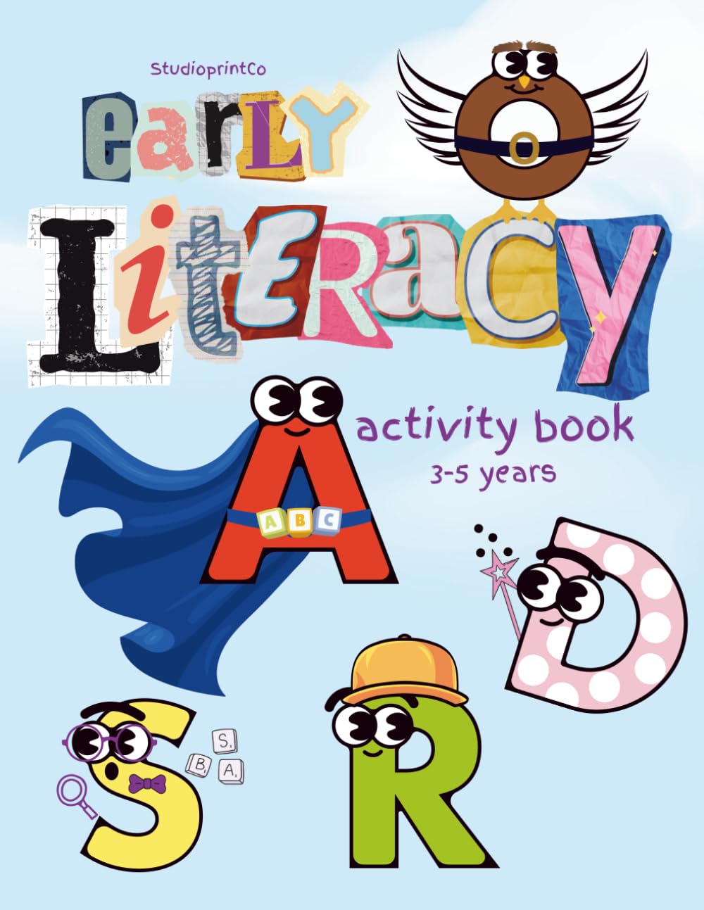 Early Literacy Activity Book - Superhero Edition (3-5 year olds)
