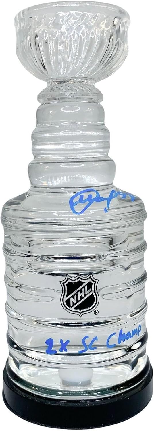 Mikhail Sergachev signed inscribed Stanley Cup Game Used Ice Lightning JSA COA - Autographed Other Game Used NHL Items