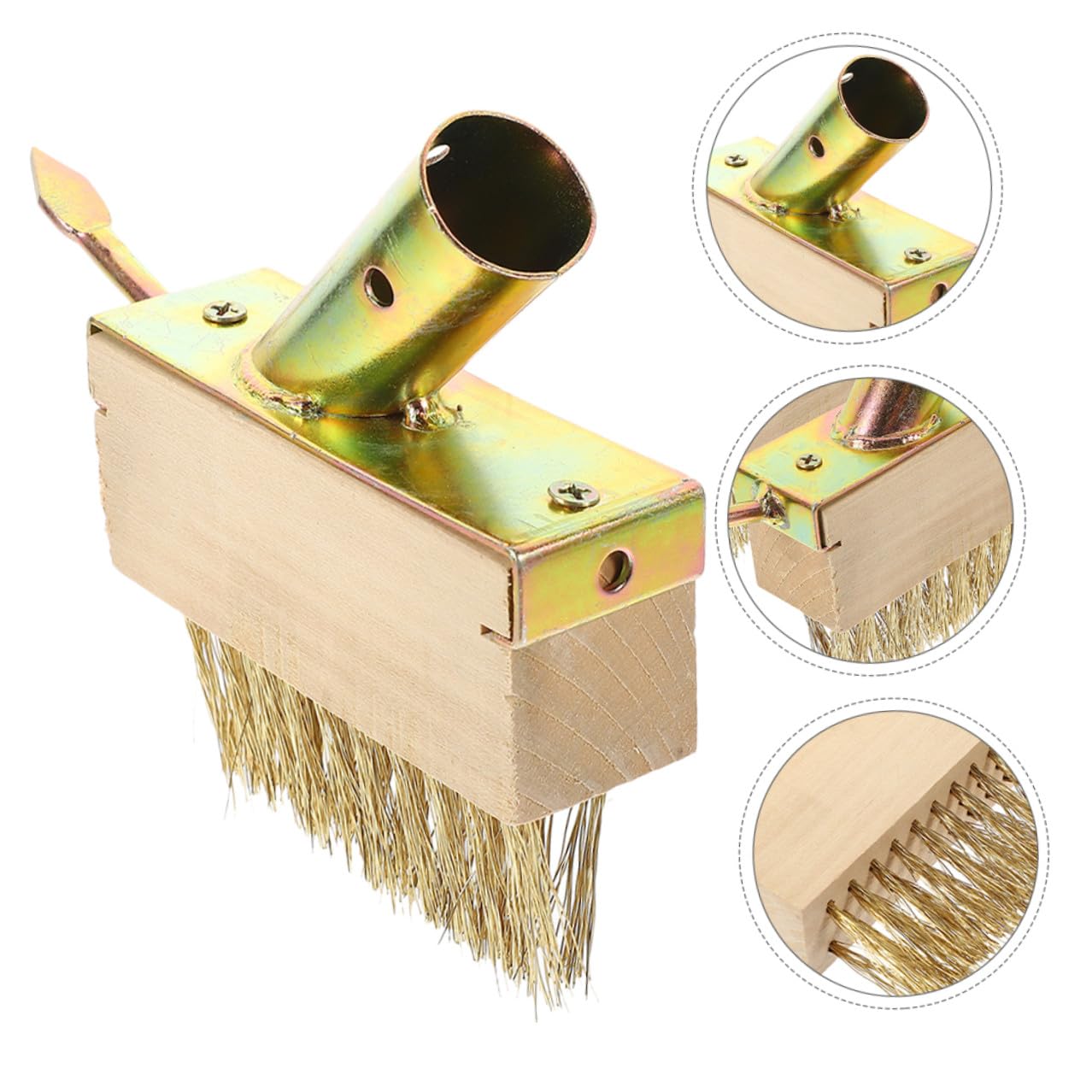 4pièces Brosse De Désherbage Fil Acier Outil pour Éliminer La Mousse Et Mauvaises pour Usage Professionnel Et Domestique