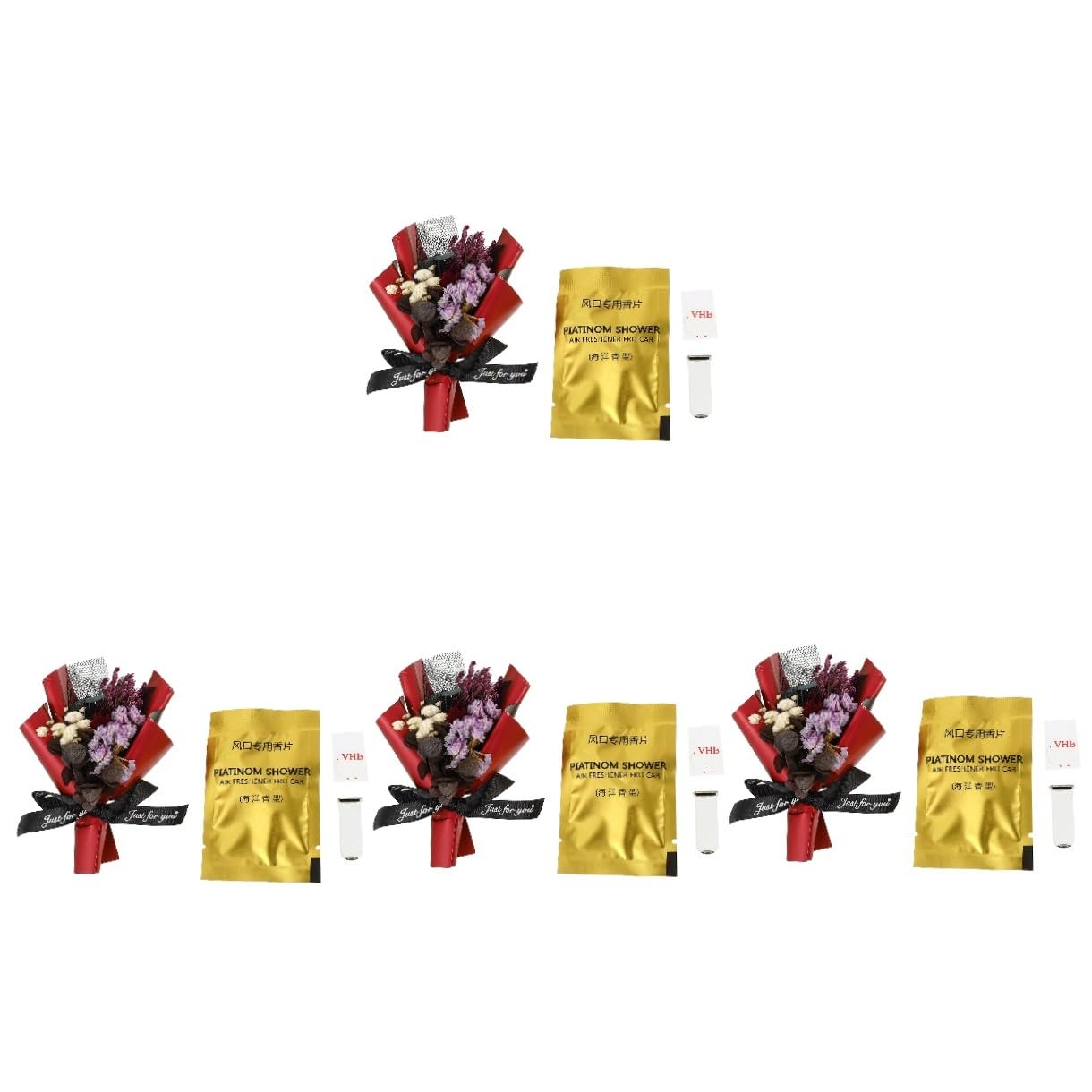 Mobestech 4pezzi Profumatore Auto Clip Con Fiore Diffusore Aromatico Per Ventilazione Decorazione Unica Per Interni Auto Versatile Per Ufficio e Casa Facile Da Installare e Resistente