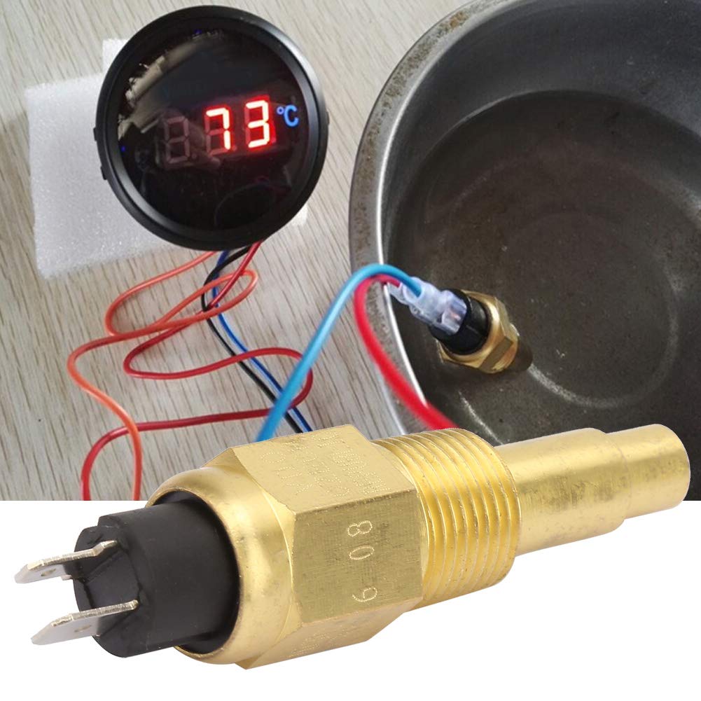 Capteur De Température D'eau Moteur M14x1.5 - 98°C, En Laiton, 6-24V, Pour Véhicules - 8