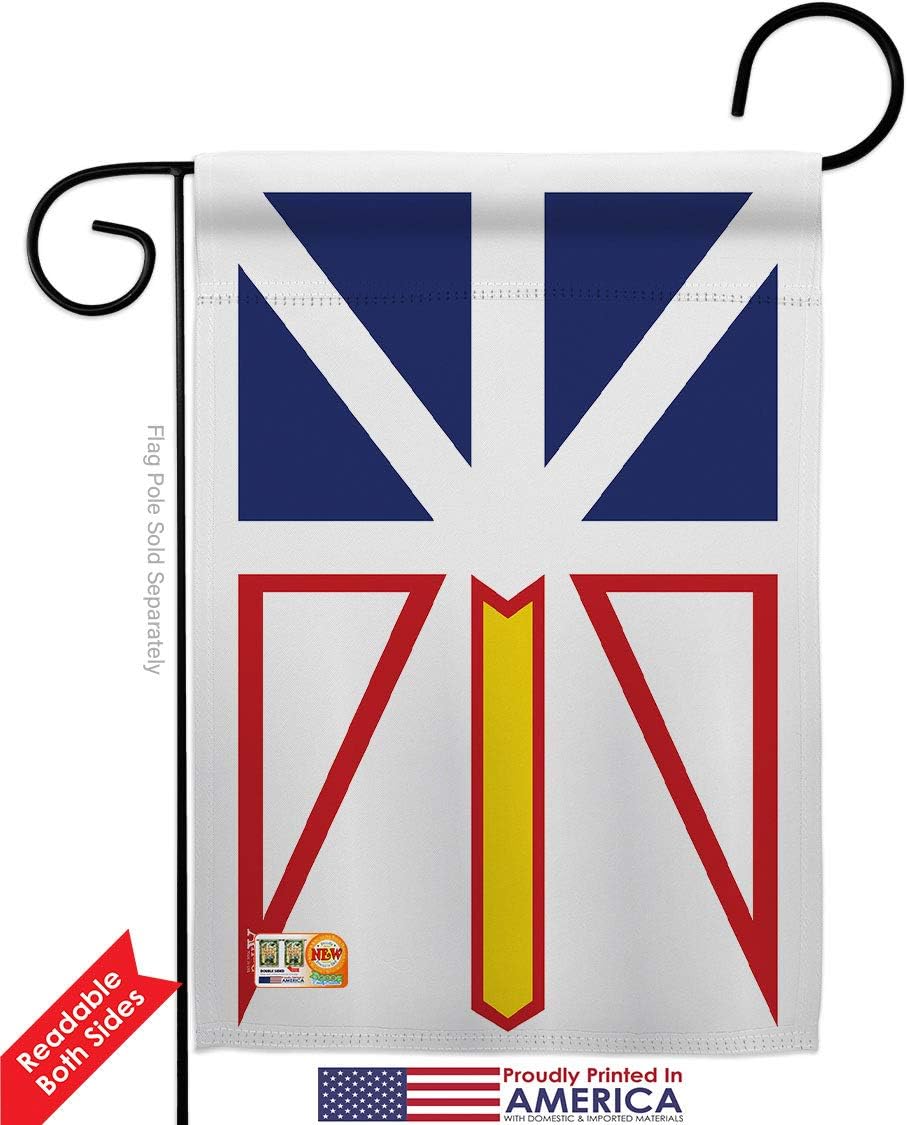 Newfoundland Garden Flags Pack Regional Canada Provinces Canadian Territories Region Country Particular Area Support Our Troops Small Gift Yard House Banner Double-Sided Made In USA 13 X 18.5