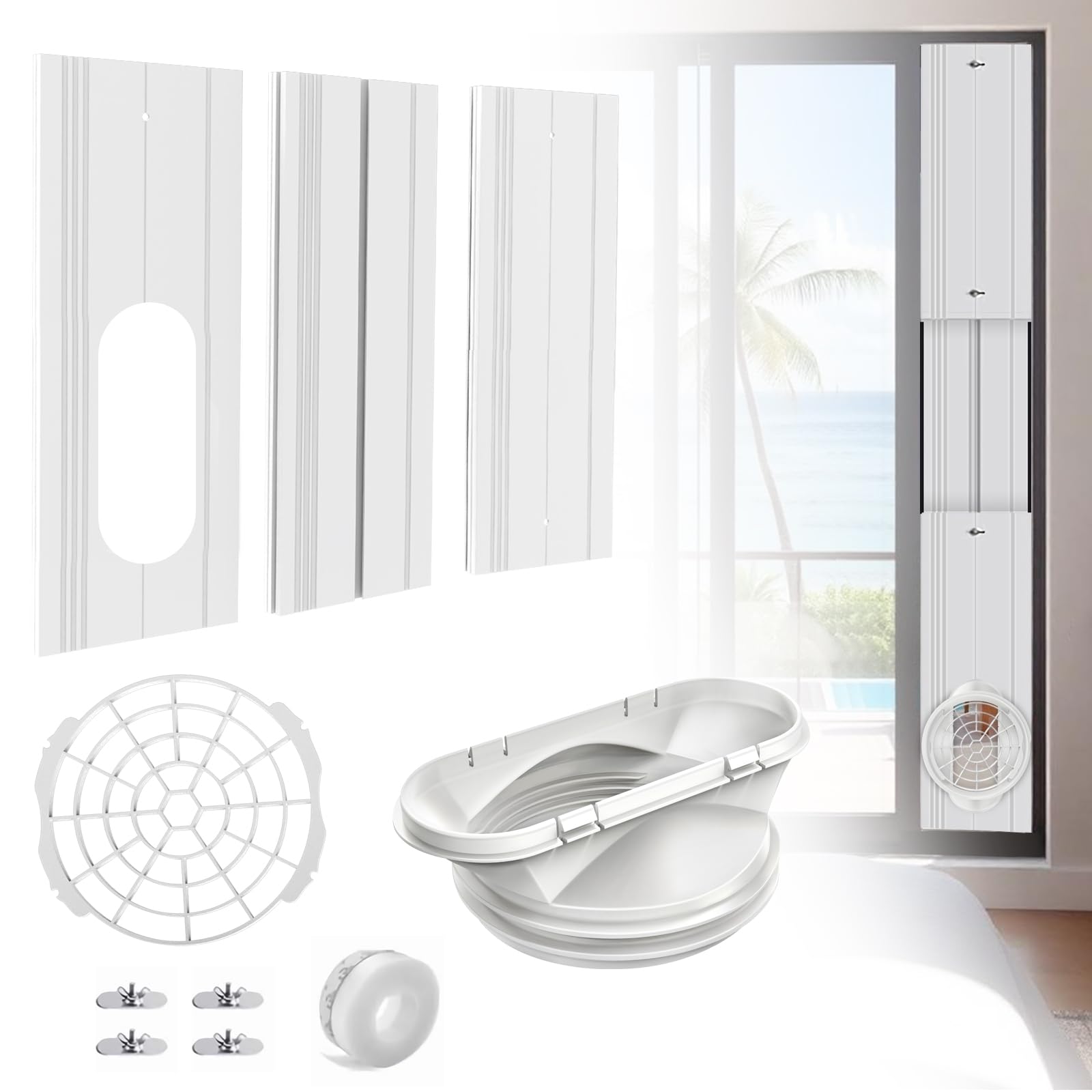 窓用エアコン ホワイト 排気ダクト付き 窓用エアコン ホワイト 排気ダクト付き 楽天市場】【P10倍 9/11