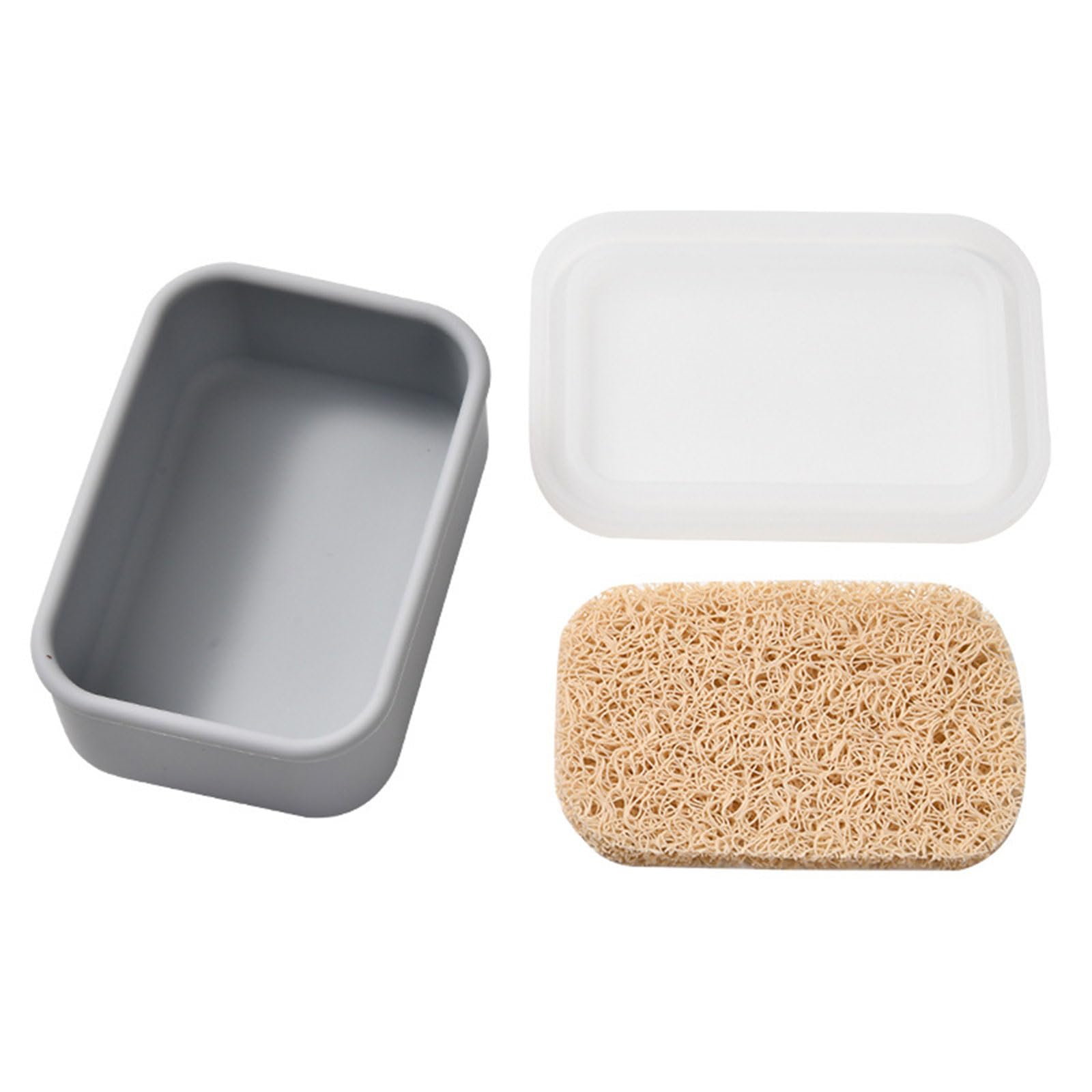 Carotoe R Soap Holders With Drain Pad Fo Camping Gym Outdoo Use Soft Flexible Silicone Case Fo Liquid Toiletries Waterproof Soap Containe
