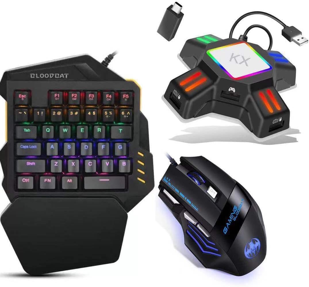 KXコンバーター ゲーミングマウス 片手キーボード 3点セットf EWEFCENH