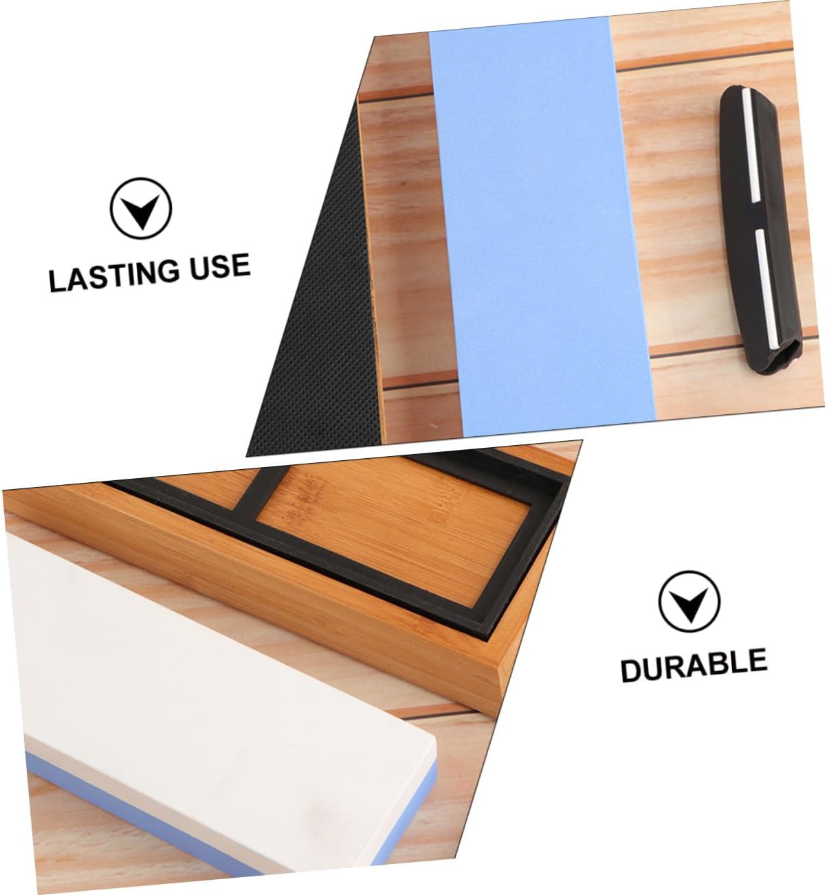 Household Double-sided Sharpening Stone Kit Grit with Anti-skid Base for Kitchen Knives Scissors and Multi-purpose Cutters Compact Tool for Home and Outdoor Use