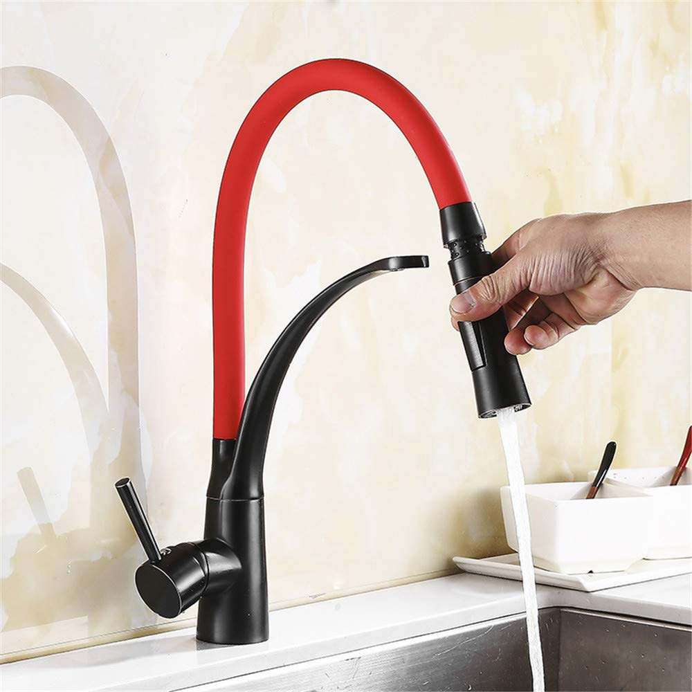 Orbe Rojo Y Negro Grifo De La Cocina Cocina Lavadora Cuenca Del Grifo Del Fregadero Antiguo Grifo De La Ducha De Agua