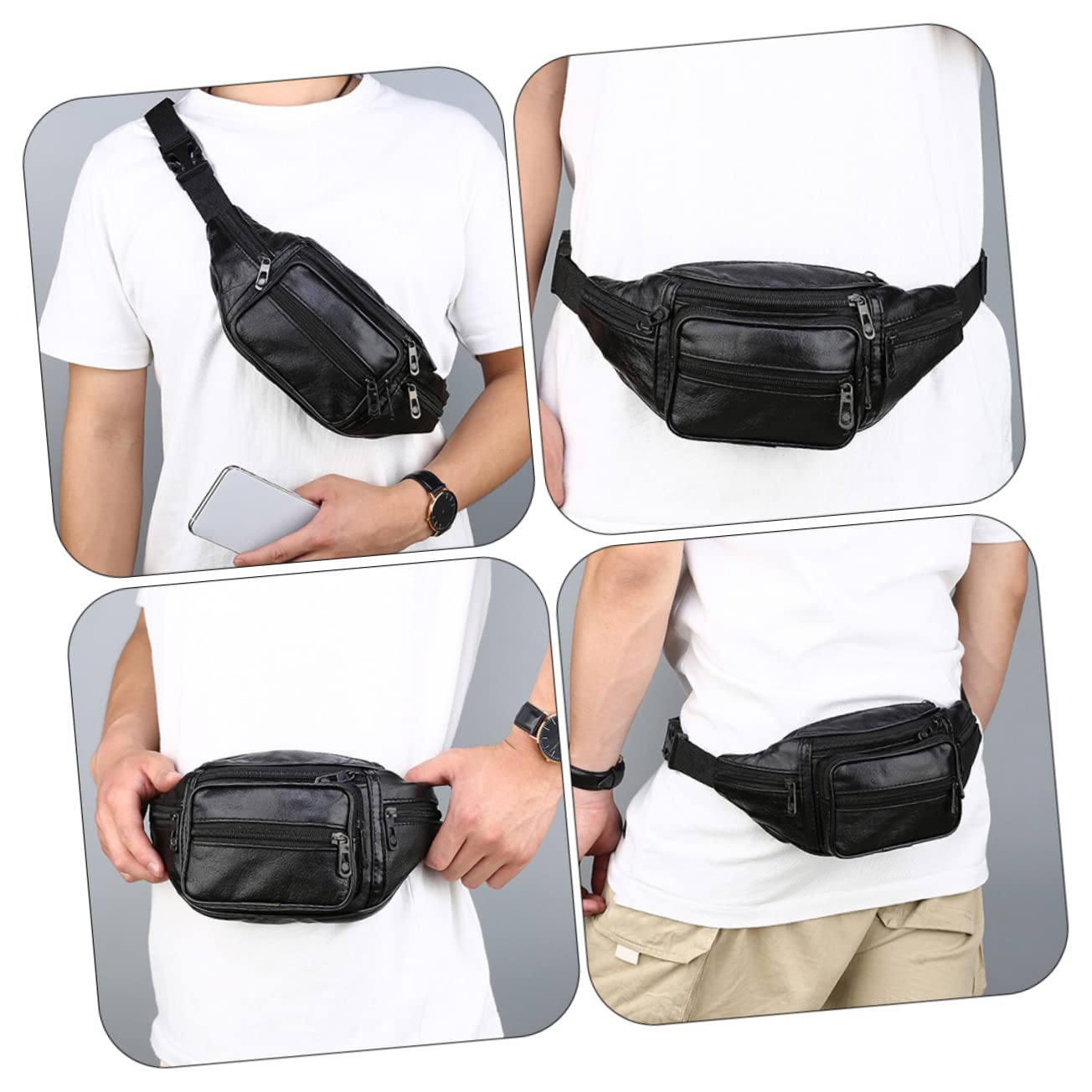 Toyvian 5 Vita Multifunzionale per Accessorio Sportivo con Cerniera per Running e attività all capacità per Smartphone e