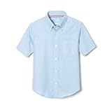 Boys Short Sleeve Oxford Dress Shirt (Standard & Husky)