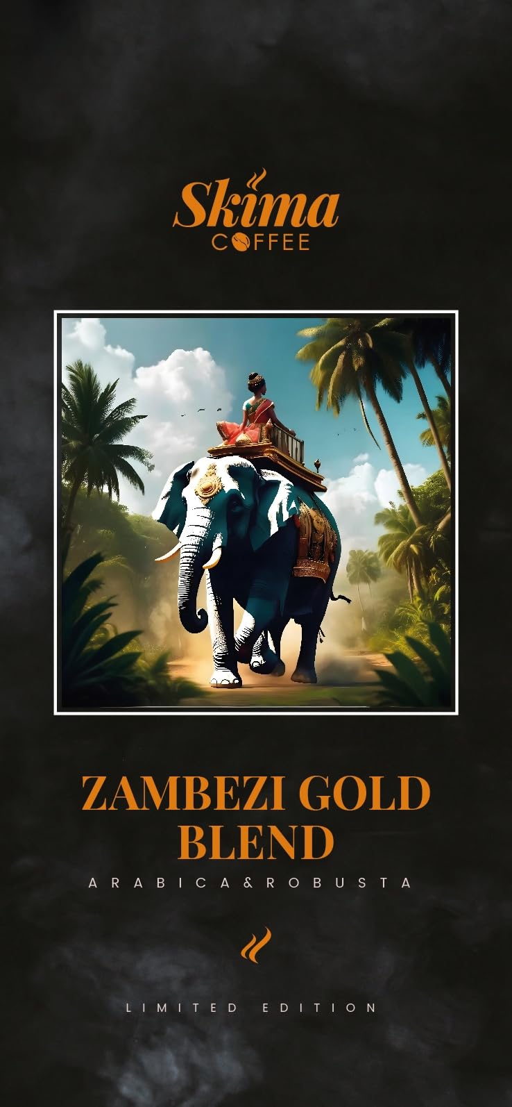 SkimaCoffee Café en grano 2 x 1 kg ZAMBEZI GOLD BLEND recién tostado