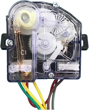MiJob Compatible for Washing Machine Parts 5 Wires Timer with Oblique Ears ,Compatible for DXT-15S